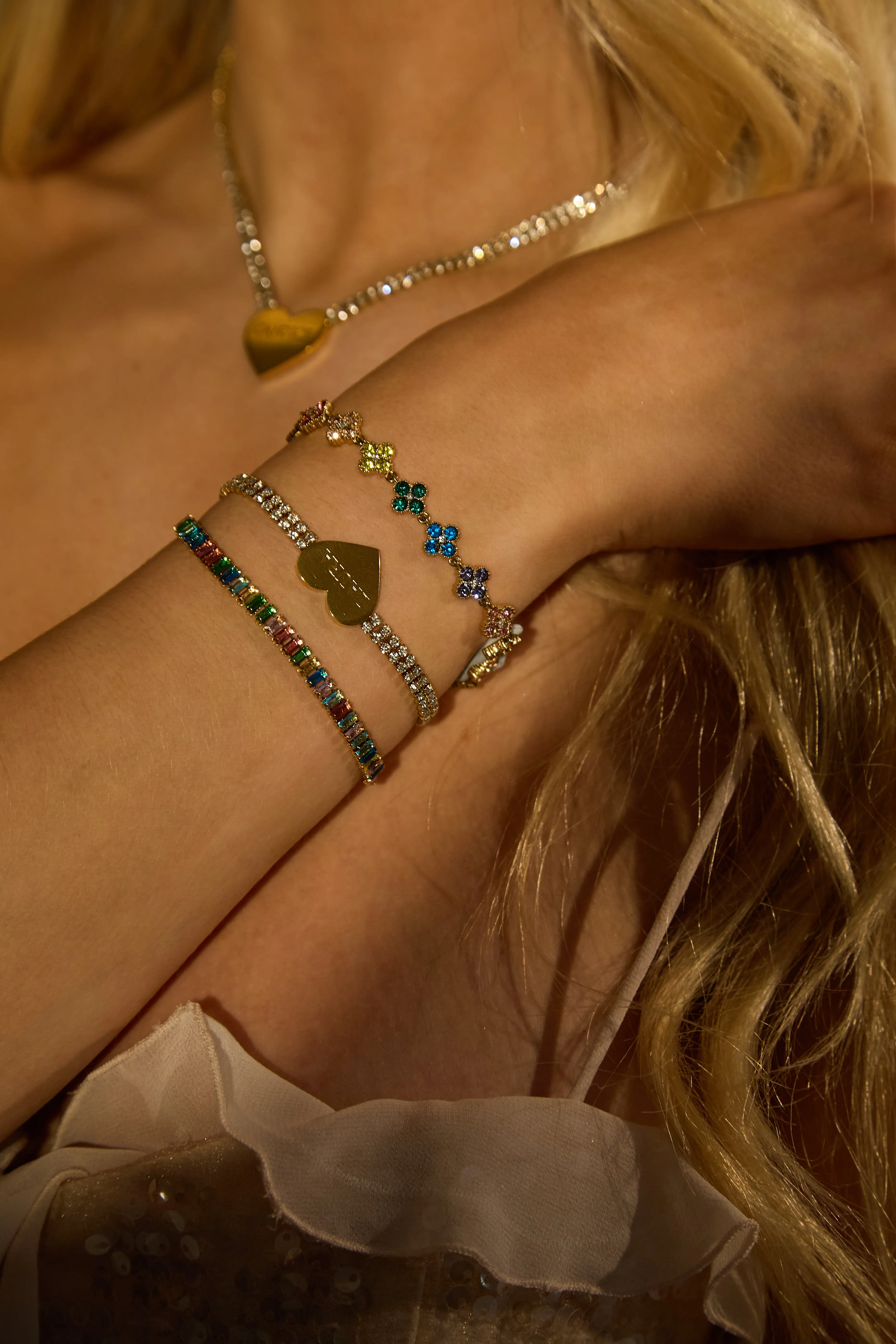 BABYGIRL TENNIS BRACELET MULTICOLOUR