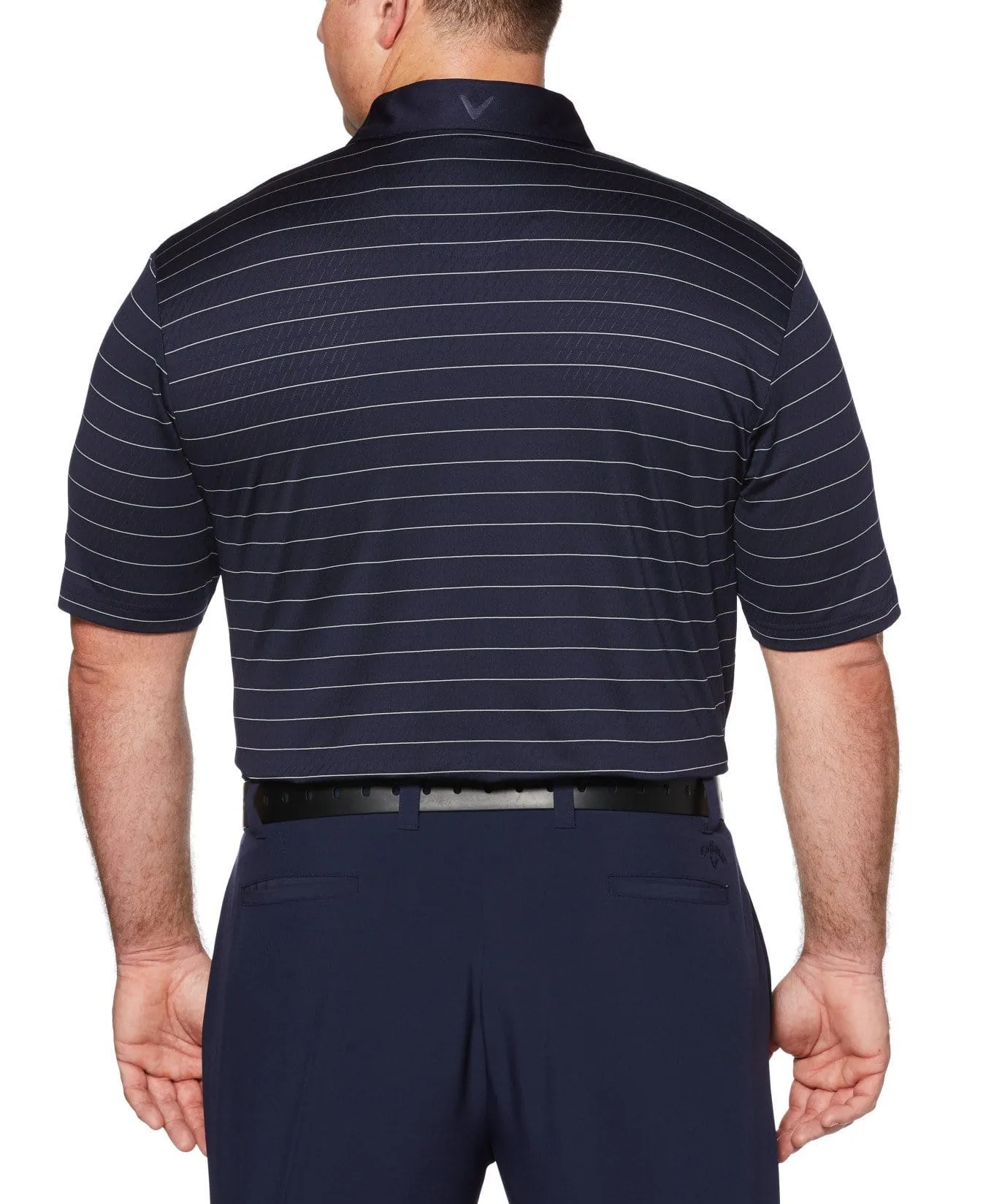 Big & Tall Ventilated Stripe Polo