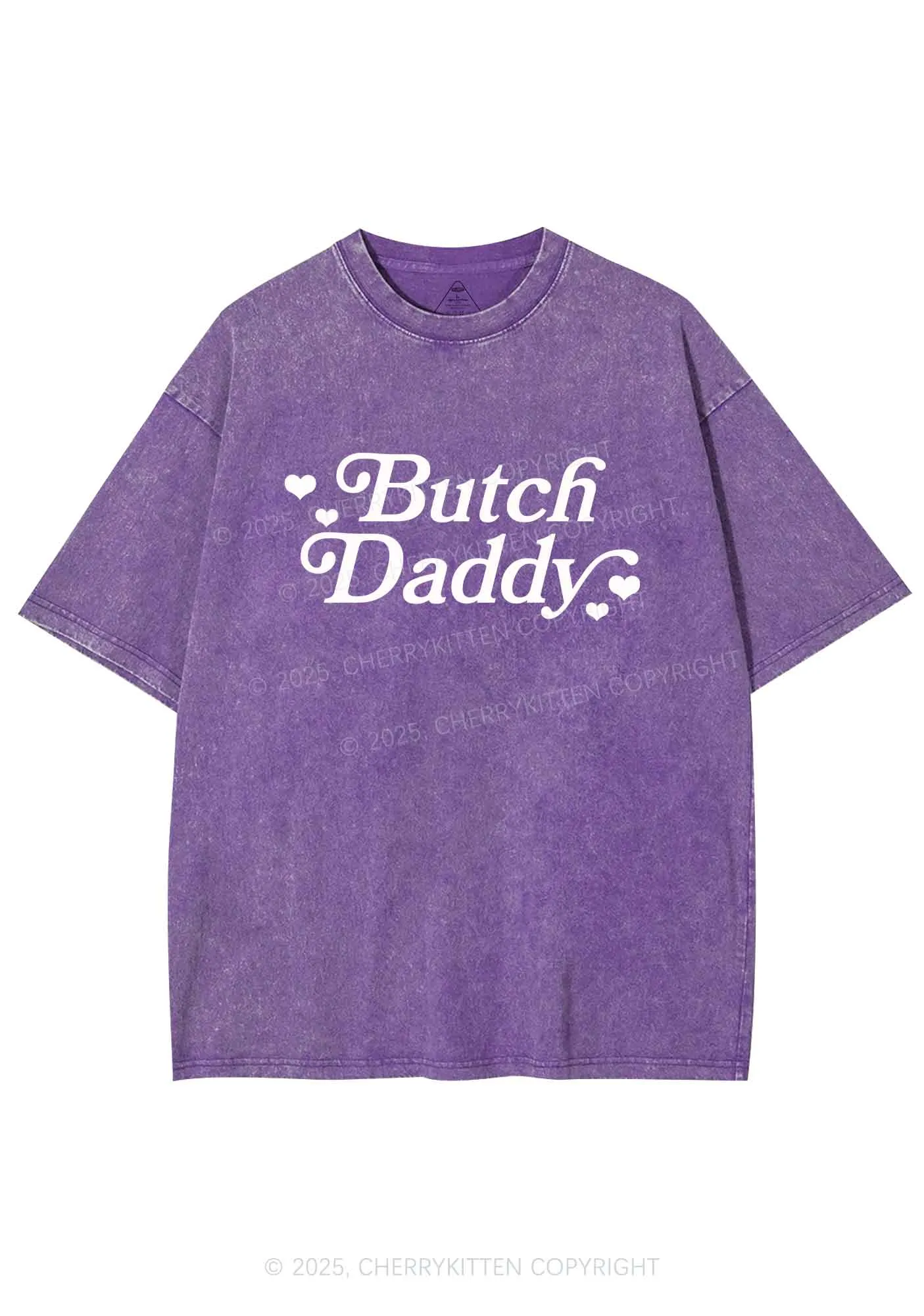 Butch Daddy Y2K Shirts Washed Tee Cherrykitten