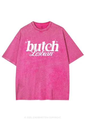 Butch Lesbian Y2K Shirts Washed Tee Cherrykitten
