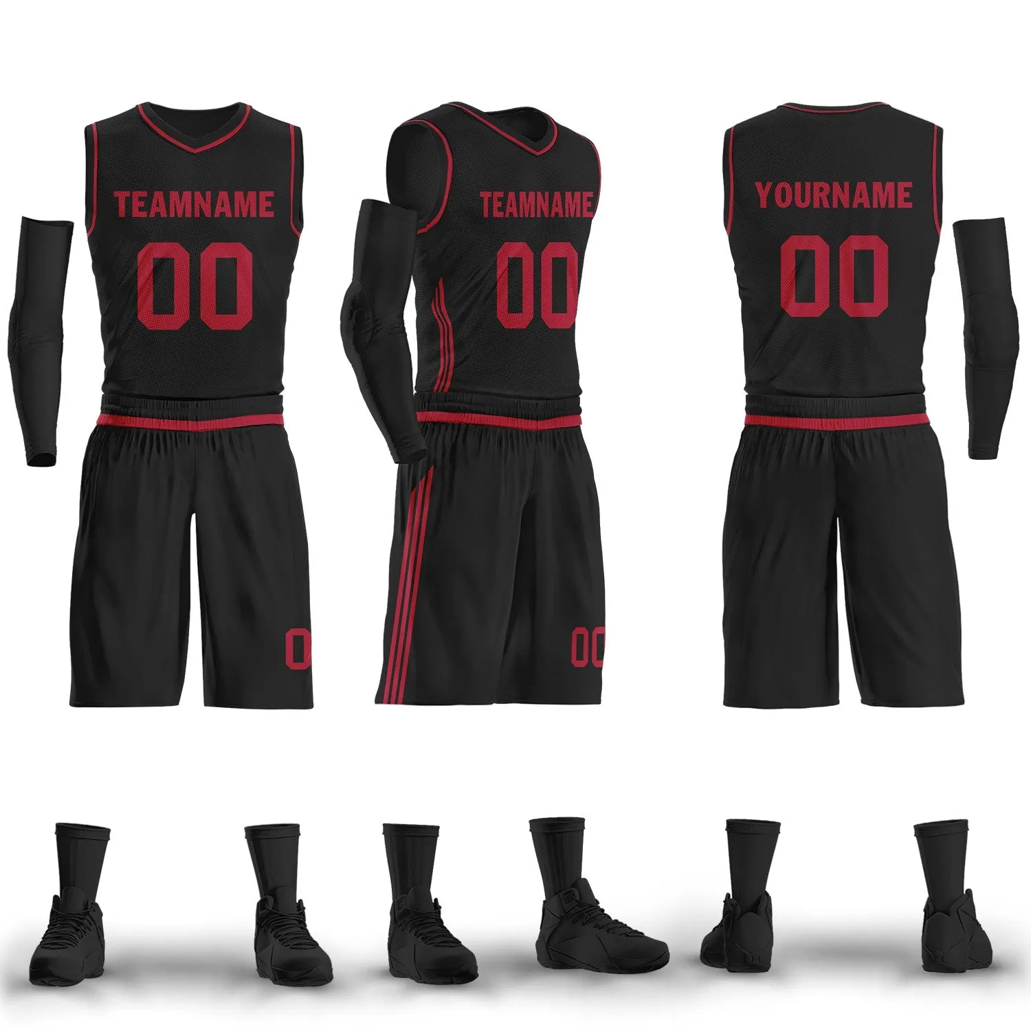 Custom Black Classic Style Sports Uniform Basketball Jersey BBJ01-D020105-4