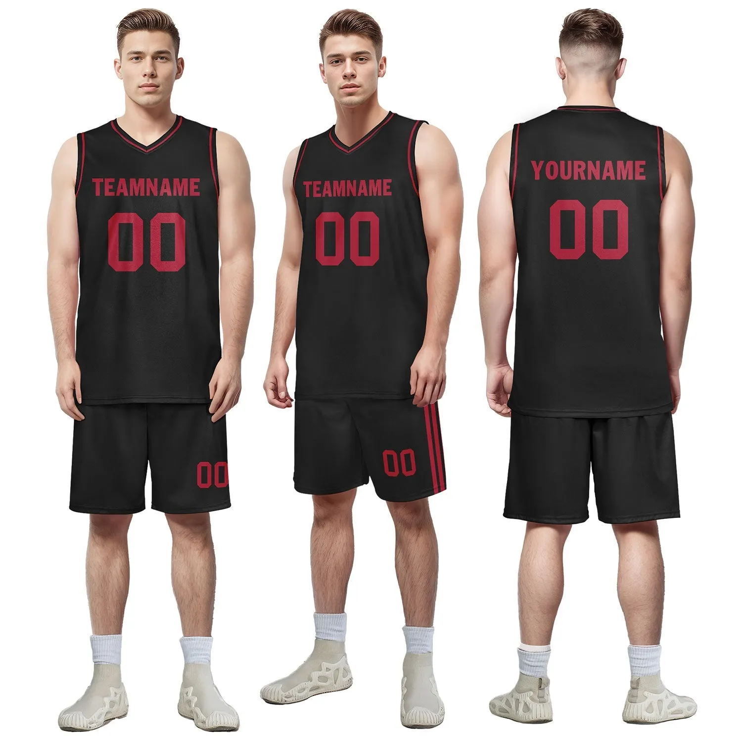 Custom Black Classic Style Sports Uniform Basketball Jersey BBJ01-D020105-4