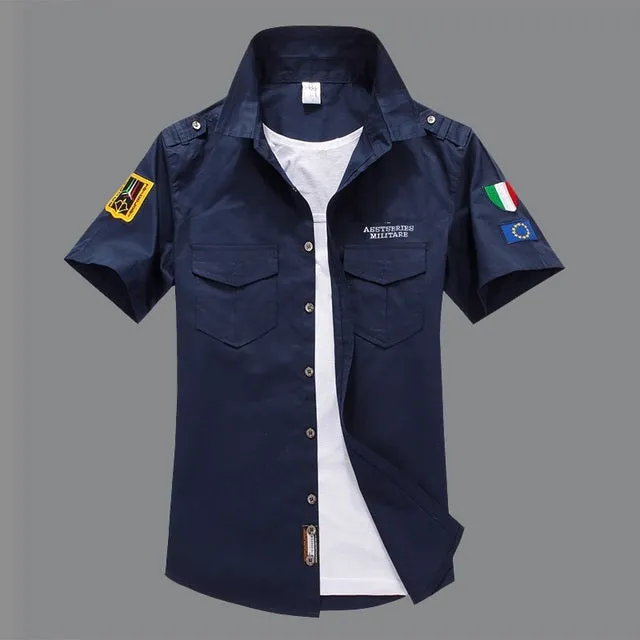 Embroidery Air Force Shirt