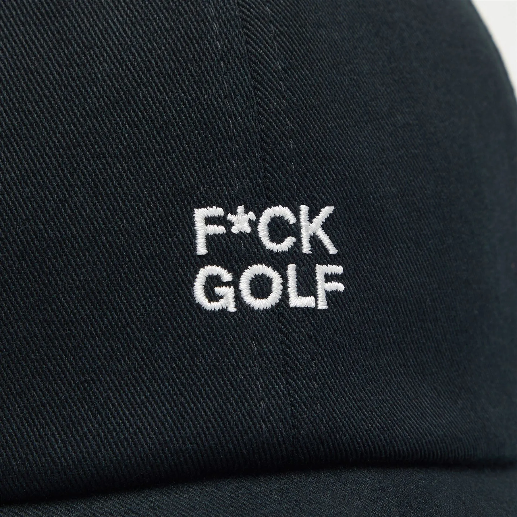 F*ck Golf Cotton Snapback Cap Onyx - 2025