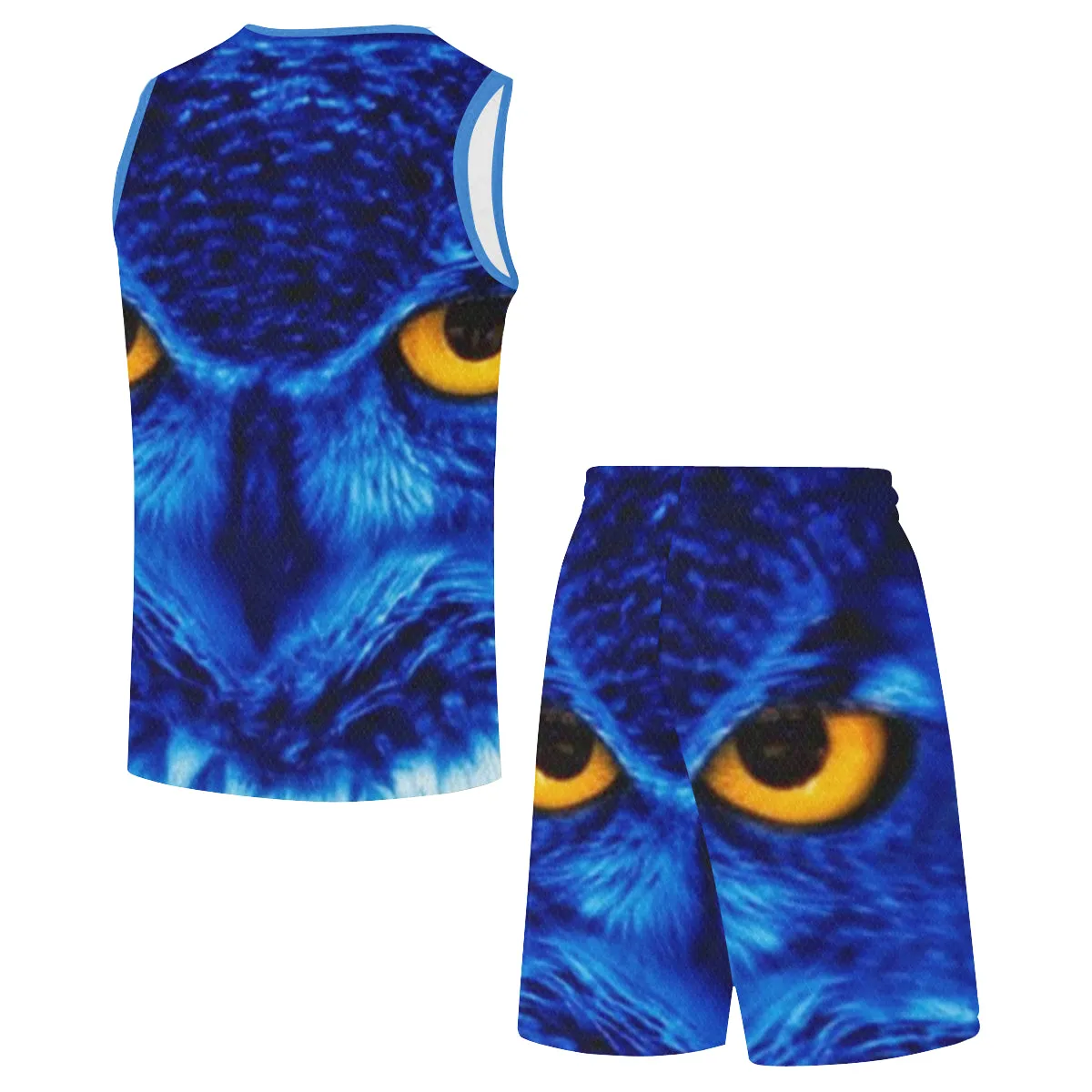 FLASHY BLUE OWL Basketball Uniform