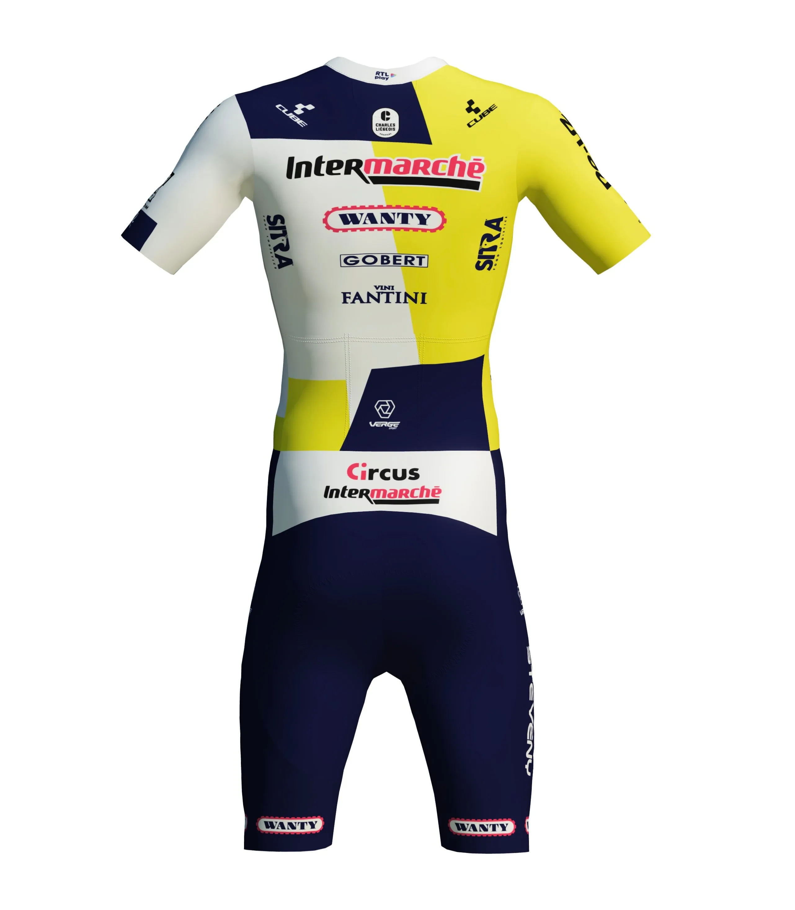 INTERMARCHÉ-WANTY OFFICIAL TOR 3.0 MESH CARRERA SHORT SLEEVE SPEEDSUIT - WOMEN