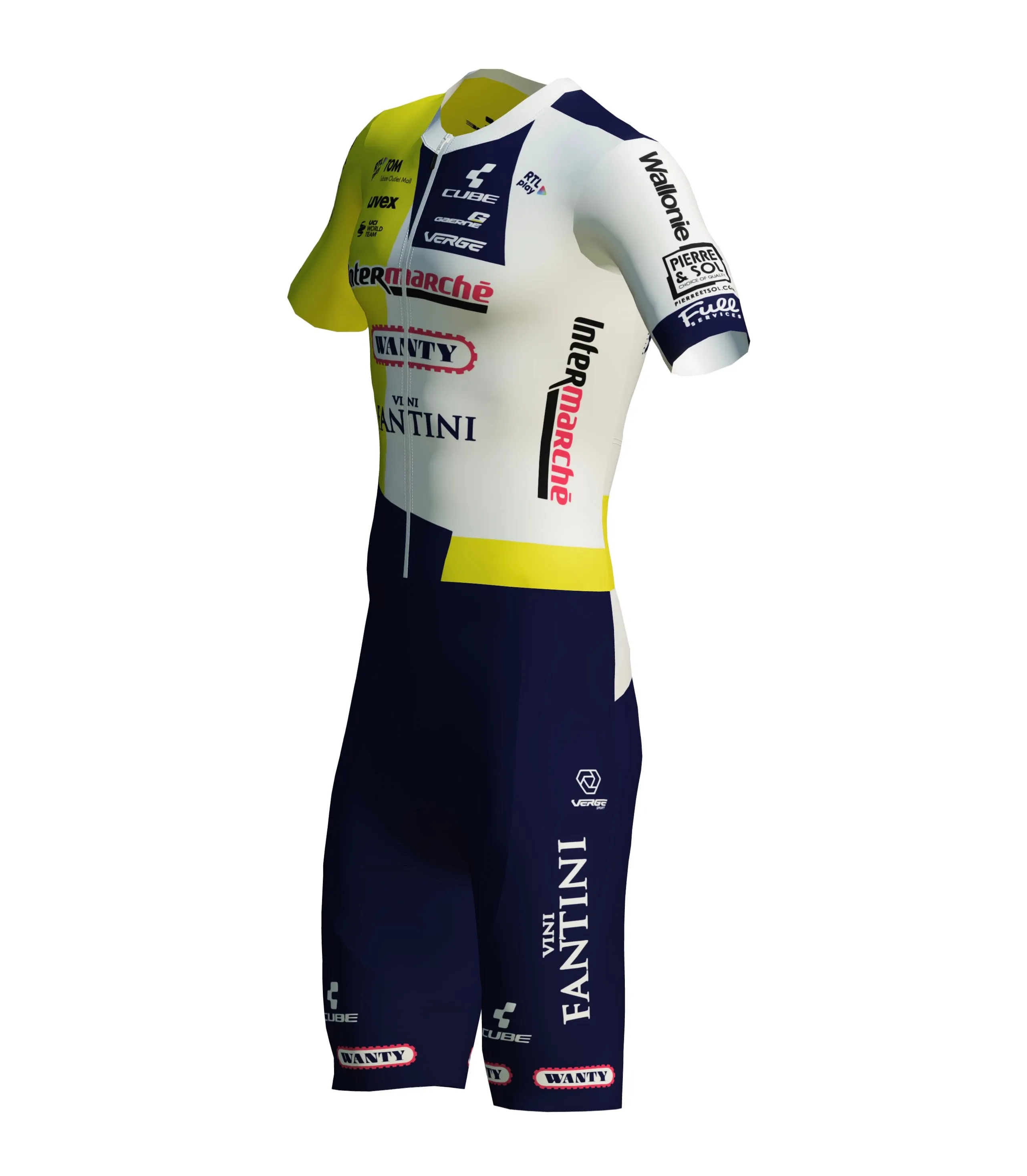 INTERMARCHÉ-WANTY OFFICIAL TOR 3.0 MESH CARRERA SHORT SLEEVE SPEEDSUIT - WOMEN
