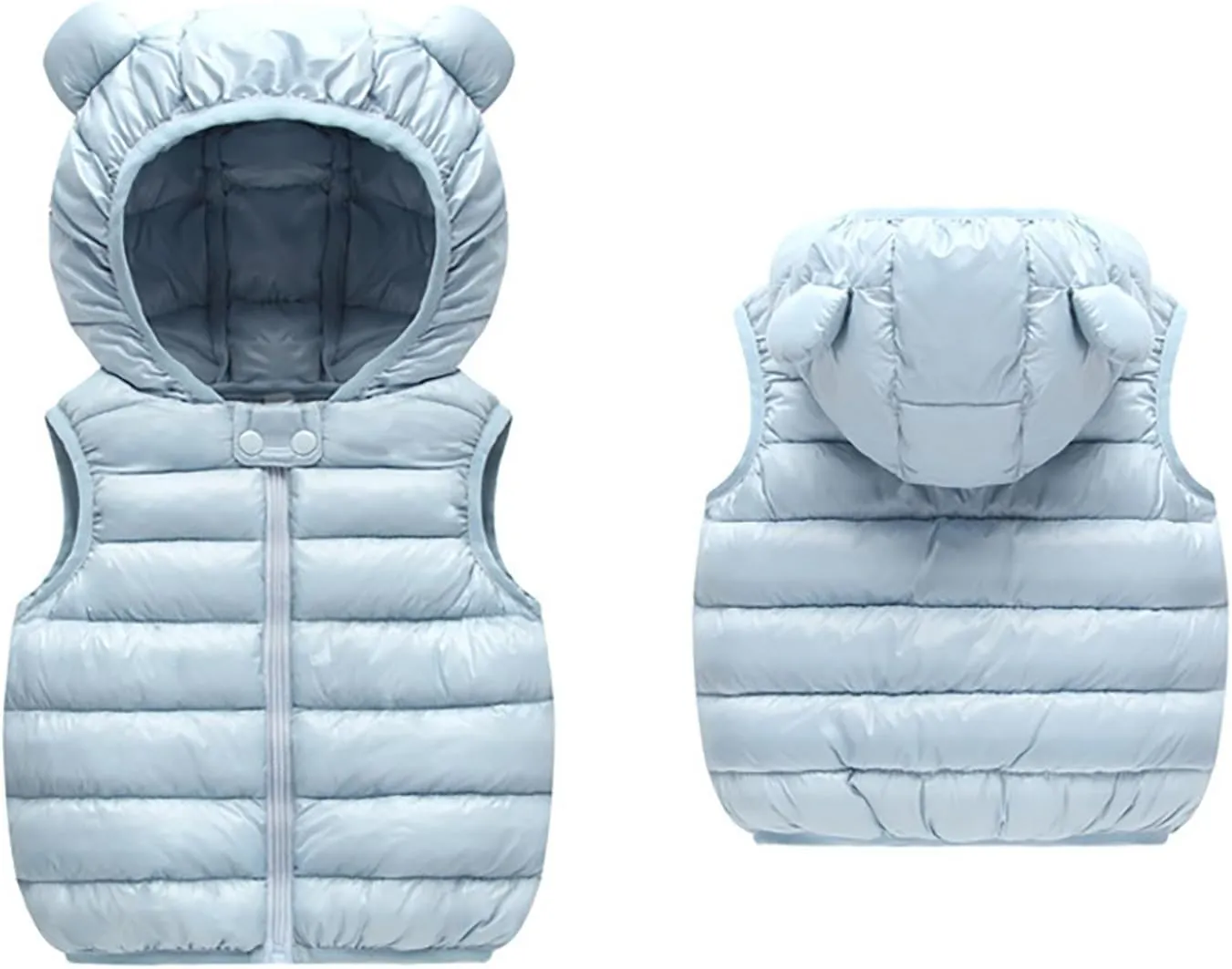 Kids Boys Girls Winter Warm Down Padded Vest Hooded Zipper Sleeveless Jacket aistcoat Outwear Boys Winter Coats