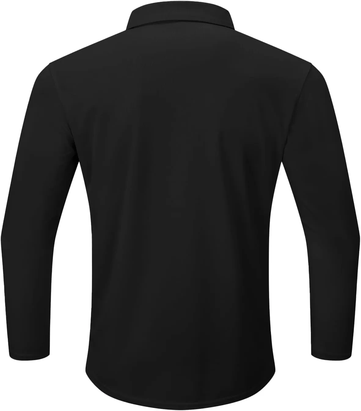 Men Polo Shirts Long Sleeve Moisture Wicking Dry Fit Performance Tactical Shirt Collared Casual Golf Tennis Shirt