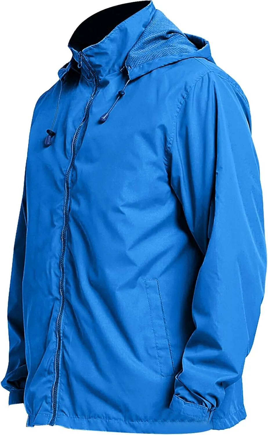 Mens Lightweight Jackets Windbreaker Waterproof Rain Jacket Casual Hiking Travel Raincoat Oversized Outdoor Packable