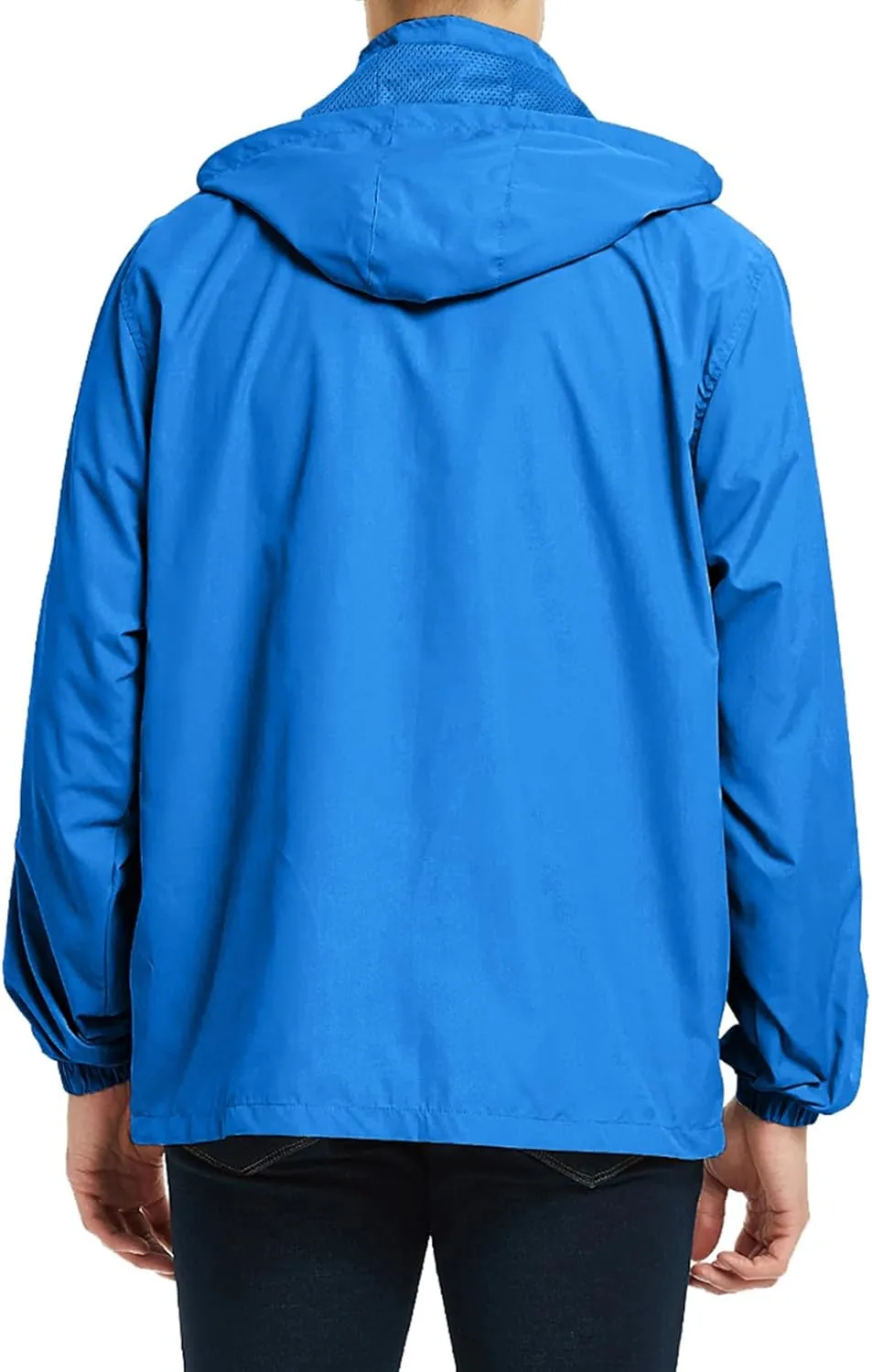 Mens Lightweight Jackets Windbreaker Waterproof Rain Jacket Casual Hiking Travel Raincoat Oversized Outdoor Packable