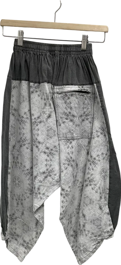 Radiate Light Grey Wide Leg Capri Pant UK XS